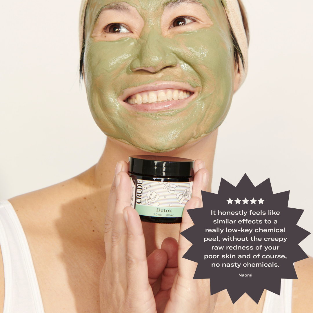 Face mask green clay Mixed 2024 & oily skin Detox.